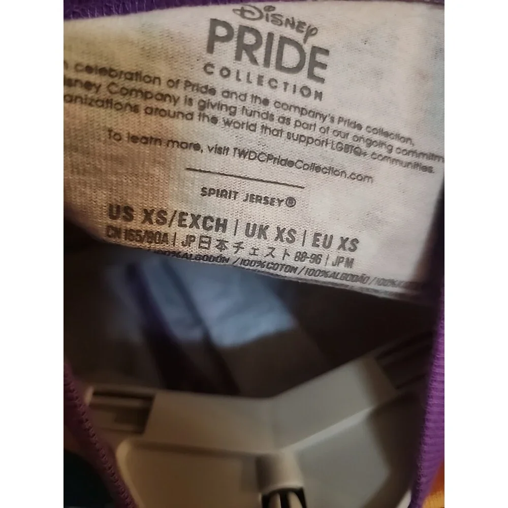 Spirit Jersey Disney Pride Shirt Rainbow Mickey Mouse Unisex XS L100 Oversized - Picture 3 of 7